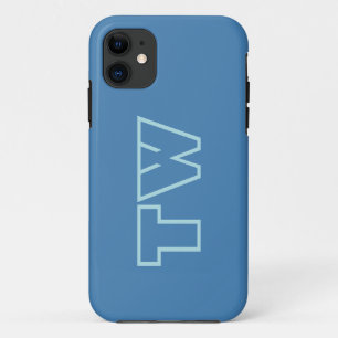 Case-Mate iPhone Case Acier Bleu Couleur Solide Minimaliste Nom élégant