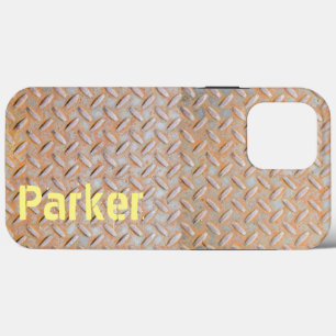 Case-Mate iPhone Case Acier en tôle diamant rouillé