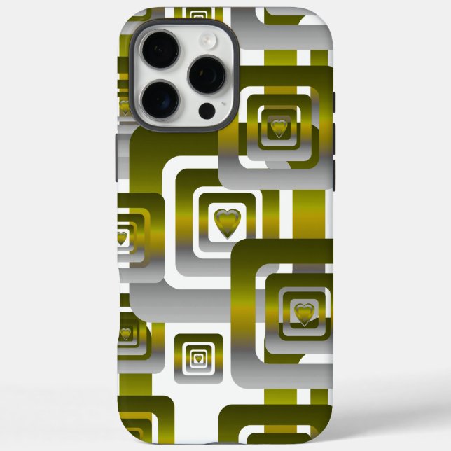 Coques Case-Mate iPhone Activate My Heart Pattern Silver (Verso)