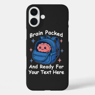 Coques iPhone 16 Plus Adaptable "Prêt pour le cerveau"