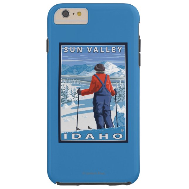 Coques Case-Mate iPhone Admirer de skieur - Sun Valley, Idaho (Dos)