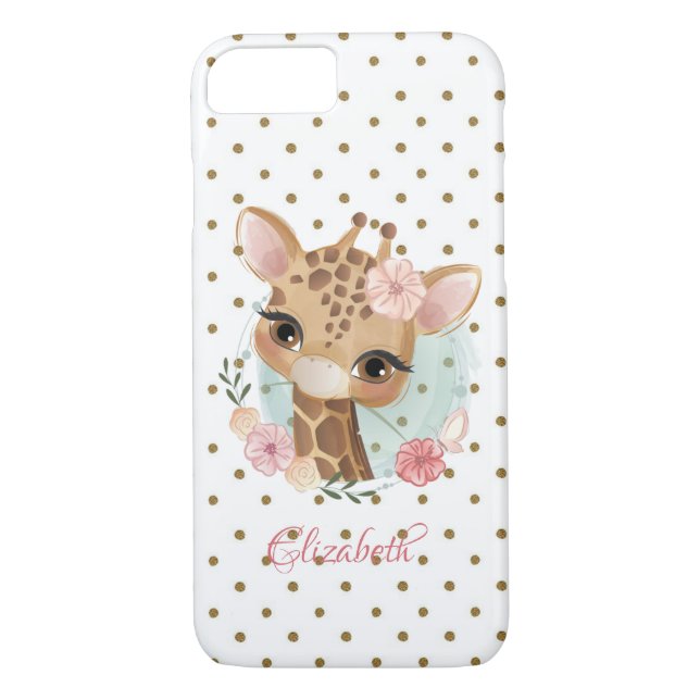 Coques Case-Mate iPhone Adorable bébé Cher, Personnalisé Pois (Dos)