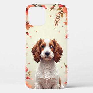 Case-Mate iPhone Case 🐶🌸 Adorable Calm Dog in Elegant Floral Frame ✨