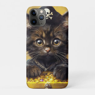Case-Mate iPhone Case Adorable chaton pirate avec trésor d'or