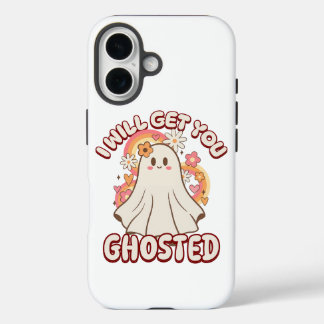 Coques iPhone 16 Adorable Fantôme Drôle - Mignon Fantôme Valentin