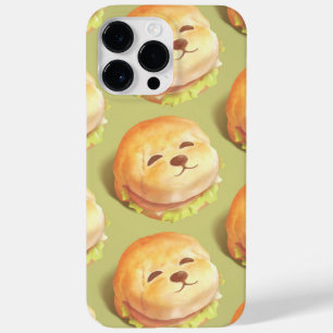 Coque Pour Pour iPhone 14 Pro Max Adorable Motif de hamburger visage chien