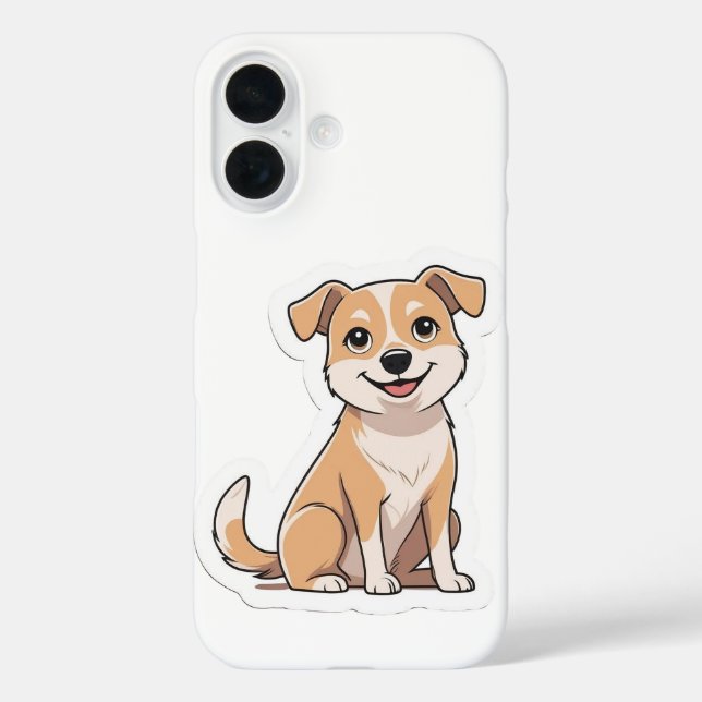 Coques Case-Mate iPhone adorable souriant doux chien errant (Verso)