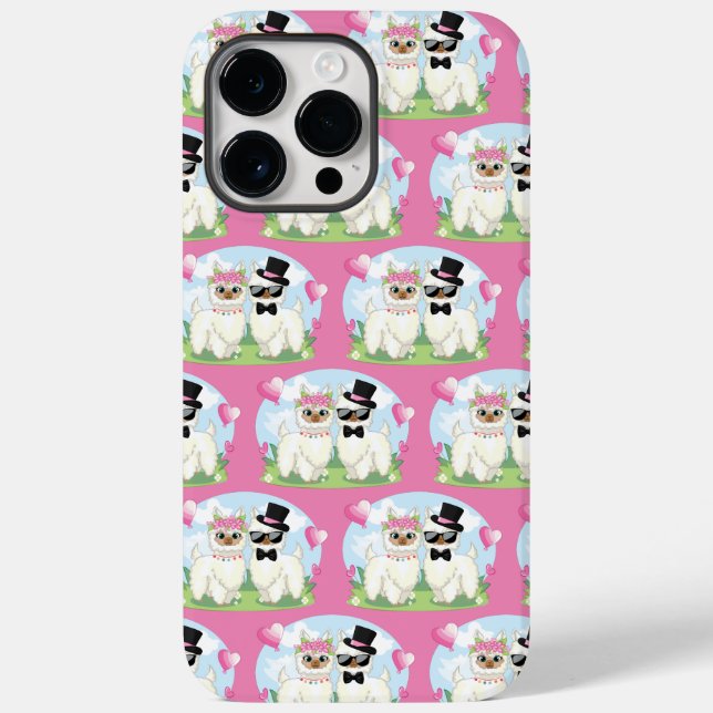 Coques Case-Mate iPhone Adorables Llama Love Cute Llama (Verso)