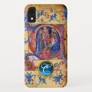 Case-Mate iPhone CASE ADORATION DU MONOGRAMME DE PARCHEMENT MAGI NOËL