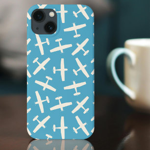 Case-Mate iPhone Case Aéronefs rétro Motif bleu clair