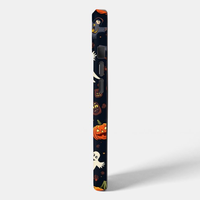 Coques Case-Mate iPhone Affaire téléphonique du Motif Citrouille Halloween (Verso / Gauche)