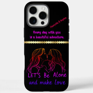 Coques iPhone 16 Pro Max affection créative célébrant l'amour entre les fem