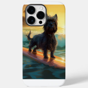 Coque Pour Pour iPhone 14 Pro Max Affenpinscher Beach Surf Peinture