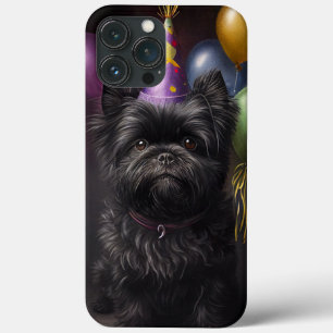 Case-Mate iPhone Case Affenpinscher Chien Ballons d'anniversaire