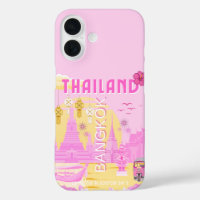 Affiche de voyage à Bangkok Thaïlande | Art rétro