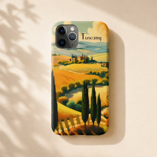 Case-Mate iPhone Case Affiche de voyage Toscane Italie vintage esthétiqu