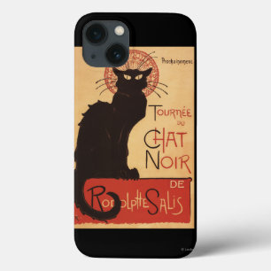 iPhone 13 Coque Affiche Noir de promo de chat noir de troupe de
