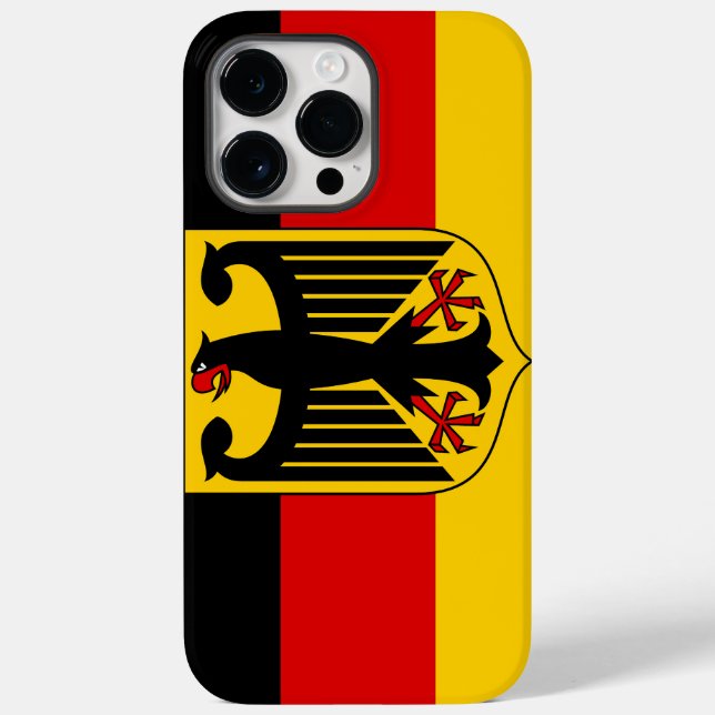 Coques Case-Mate iPhone Afficher vos couleurs - Allemagne (Verso)
