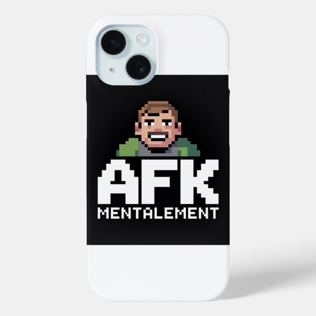 Coques Case-Mate iPhone AFK Mentalement Chibi Gamer Pixel Art (Verso)