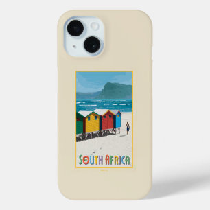 Coque Pour iPhone 15 Afrique du Sud Plage de Muizenberg