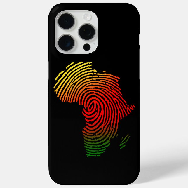 Coques Case-Mate iPhone Afrique - Impression des doigts, Histoire noire, é (Verso)