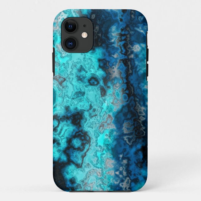Coques Case-Mate iPhone Agate bleue (Dos)