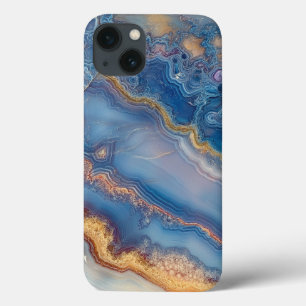 Case-Mate iPhone Case Agate en dentelle bleue