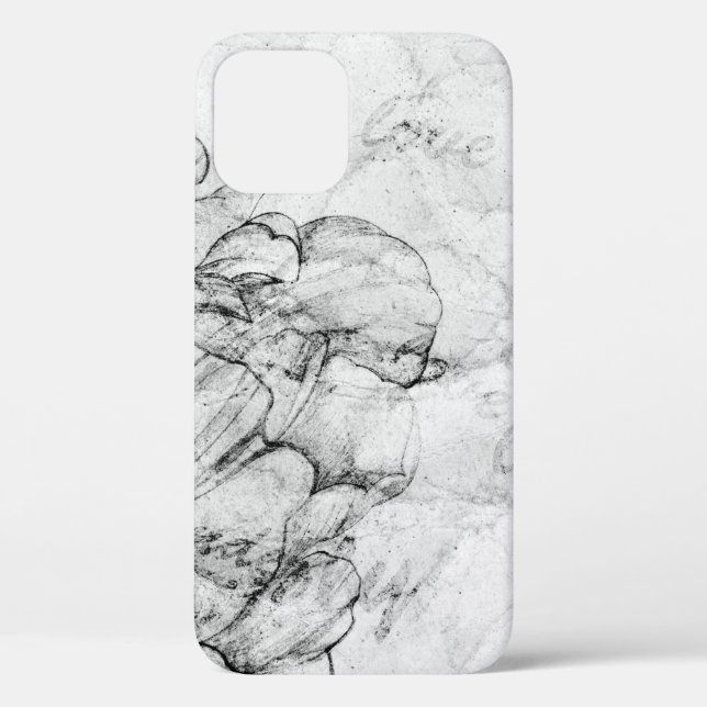 Coques Case-Mate iPhone aged black and white postcard stylizationabstract, (Verso)
