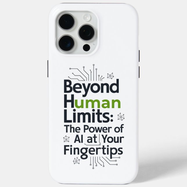 Coques Case-Mate iPhone AI Power Case – Beyond Human Limits Tech (Verso)
