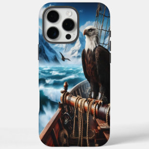 Coques iPhone 16 Pro Max Aigle à bord d'un navire dans l'Arctique