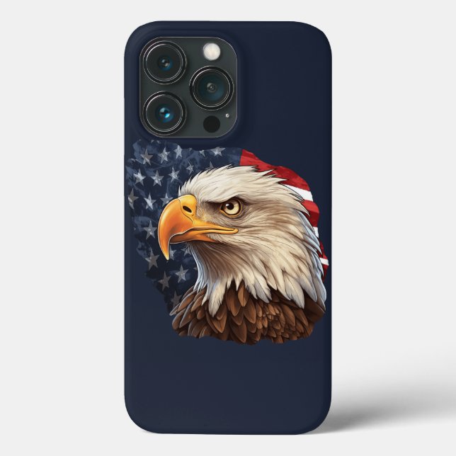 Coques Case-Mate iPhone Aigle à drapeau américain (Verso)