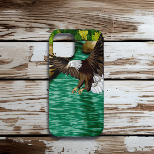 Case-Mate iPhone Case Aigle Bald survolant la rivière et les montagnes
