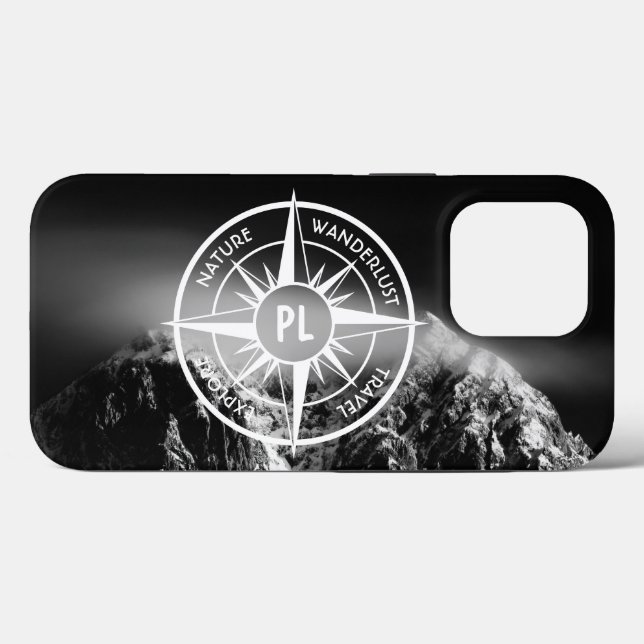 Coques Case-Mate iPhone Aigle de compas monographie montagnes dramatiques (Verso (horizontal))