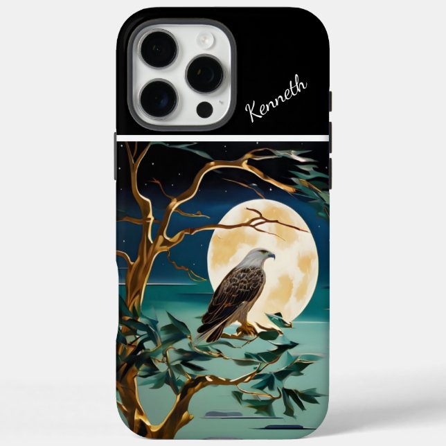 Coques Case-Mate iPhone Aigle d'or par la rivière Moonlit (Verso)