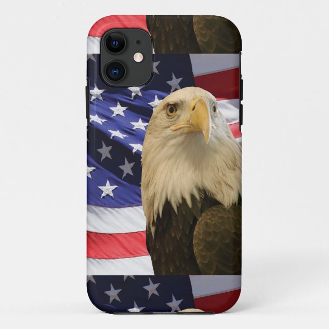 Coques Case-Mate iPhone Aigle et drapeau américains (Dos)
