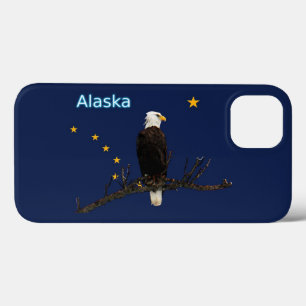 Etui iPhone 13 Aigle Et Drapeau De L'Alaska