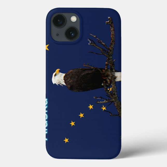 Coques Case-Mate iPhone Aigle Et Drapeau De L'Alaska (Verso)