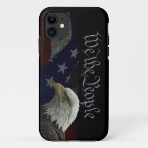 Coques Pour iPhone Aigle et drapeau patriotiques