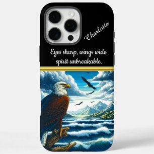 Coques iPhone 16 Pro Max Aigle majestueux contemplant les eaux tranquilles