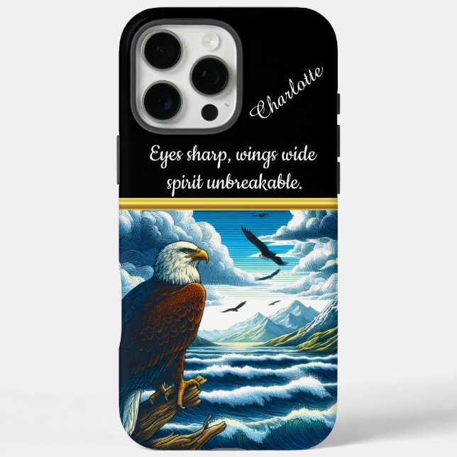 Coques Case-Mate iPhone Aigle majestueux contemplant les eaux tranquilles  (Verso)