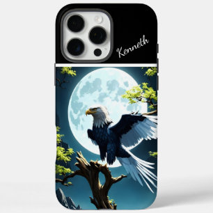 Coques iPhone 16 Pro Max Aigle perché sur la branche de l'arbre sous le cla