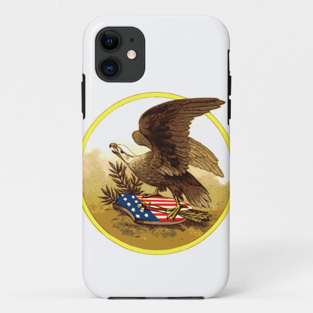 Coques Case-Mate iPhone Aigle vintage-américaine (Dos)