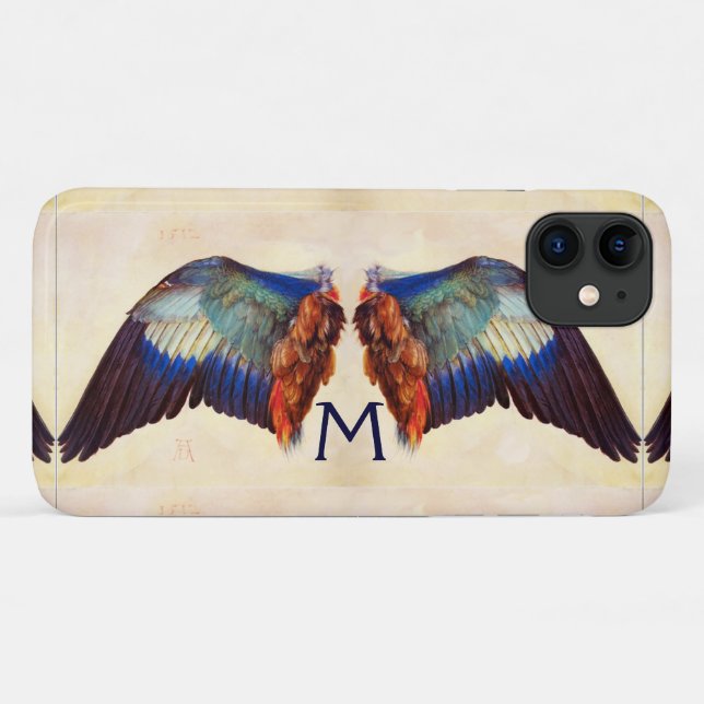 COQUES Case-Mate iPhone AILES D'UN MONOGRAMME ROULEUR EUROPÉEN (Dos (Horizontal))