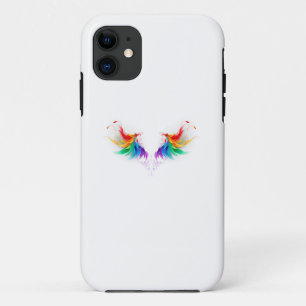 Case-Mate iPhone Case Ailes fluffy arc-en-ciel