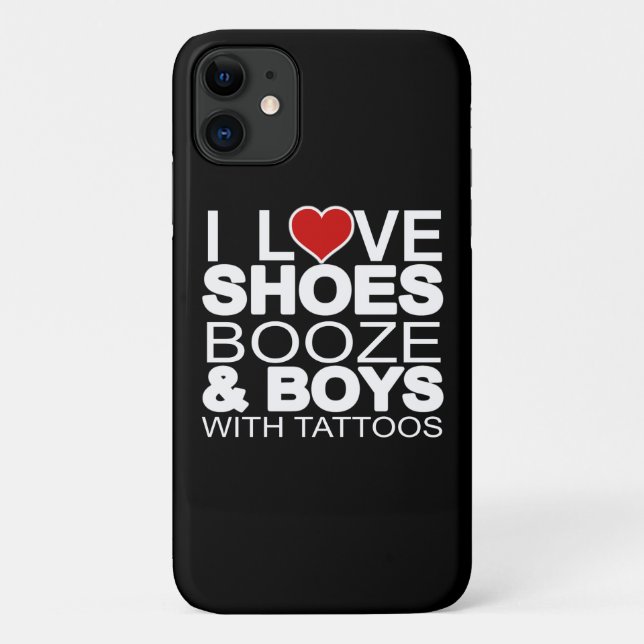Coques Case-Mate iPhone Aimer Chaussures Booze Garçons avec tatouages (Dos)