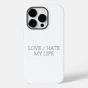 Coque Pour iPhone 14 Pro Aimer/haïr ma vie