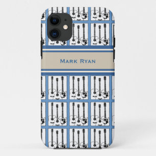 Coque Case-Mate Pour iPhone ajouter nom guitare motif de musique