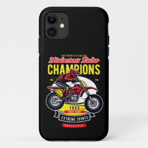 Case-Mate iPhone Case Ajouter un nom Année Motocross Retro Champions Rid