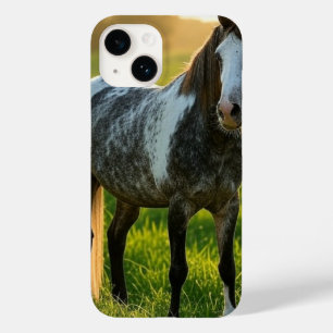 Coque Pour iPhone 14 Ajouter une Personnaliser photo de cheval
