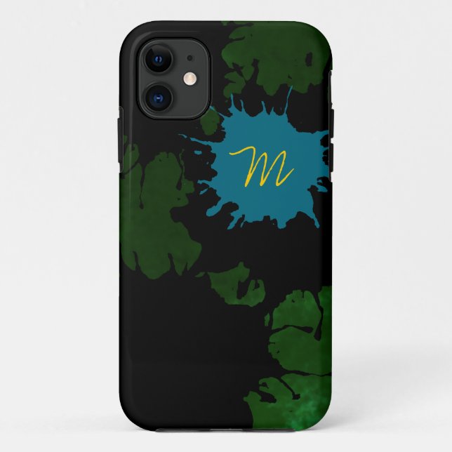 Coques Case-Mate iPhone ajouter votre initiale aux splashes (Dos)